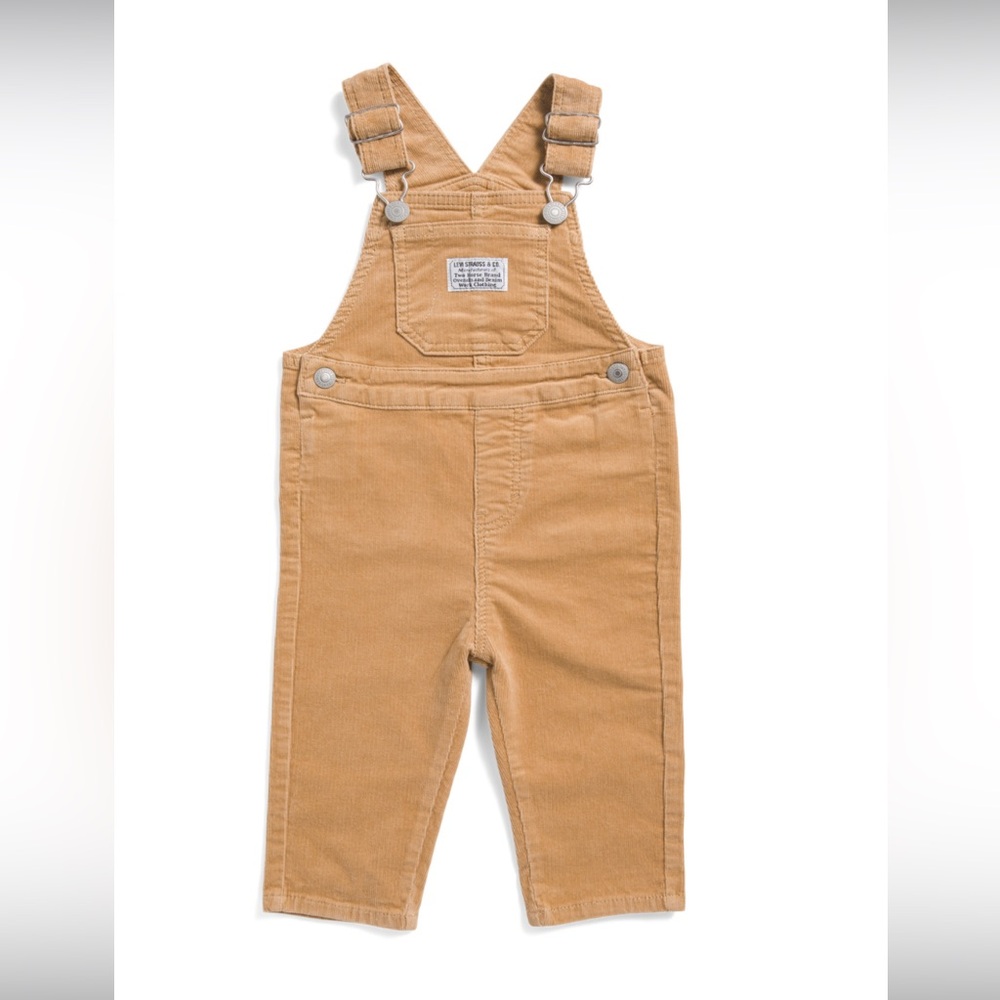 🆕Levi's Kids Light Brown Overalls nwt